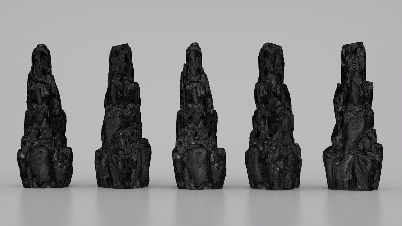 Media 1 for listing 3D Cliff Rock Model / PBR Optimized – Game-Ready Rock Asset