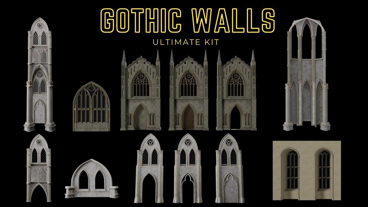 Media 1 for listing Gothic Modular Walls - Ultimate Collection