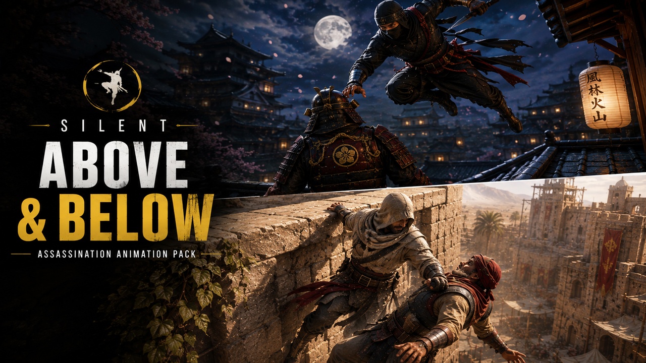 Media 1 for listing Silent Above & Below Assassination Animation Pack
