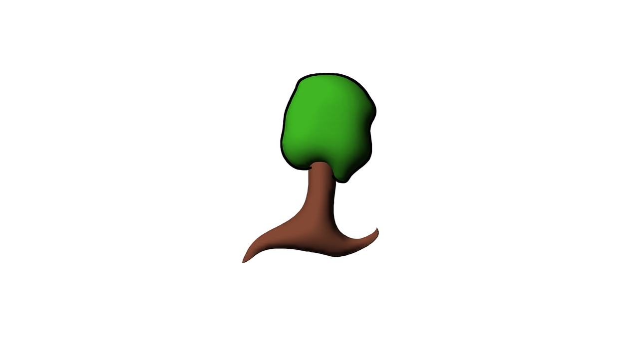 Media 1 for listing Stylized Tree - 2.5D Casual Character