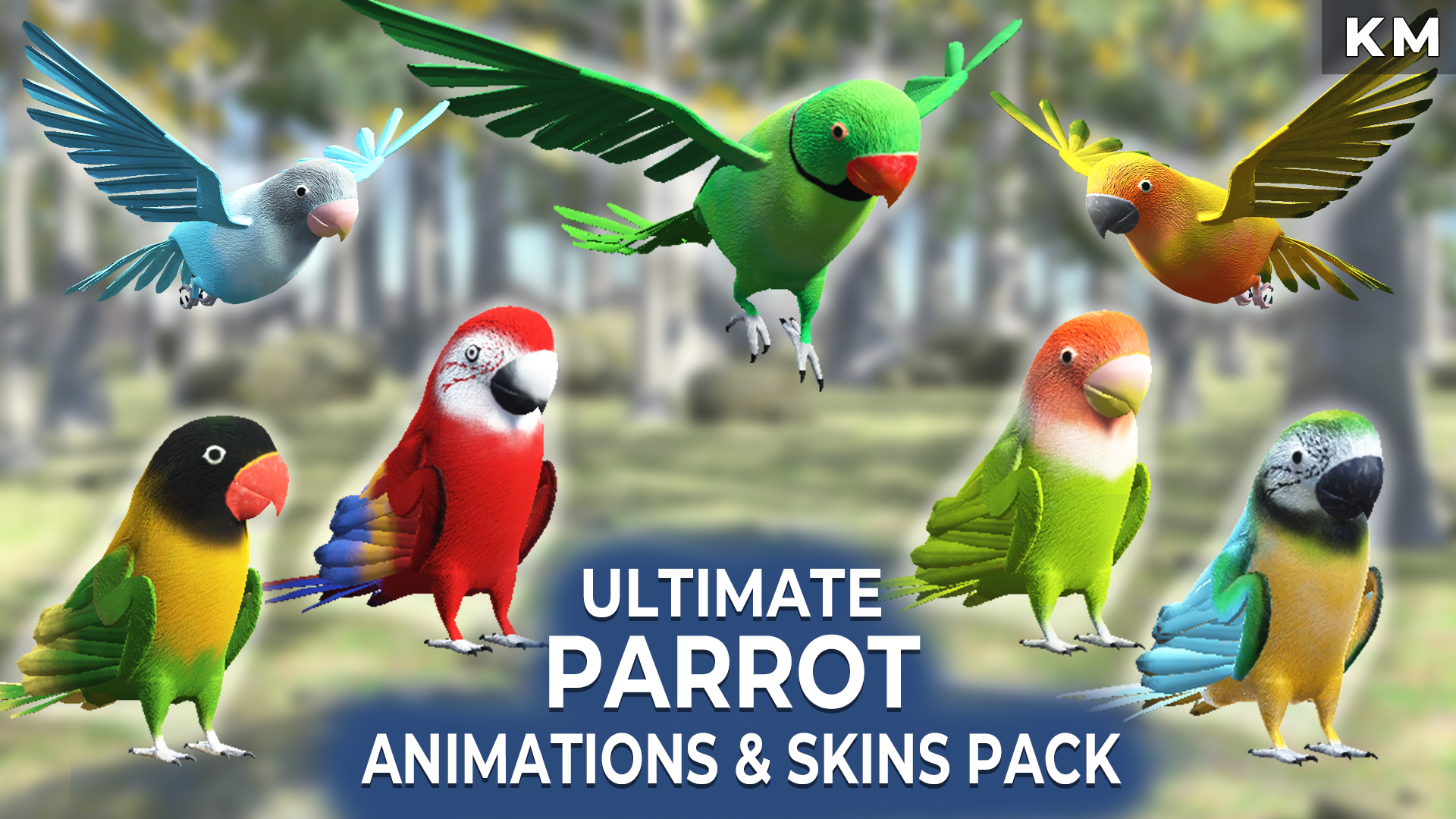 Ultimate Parrot Animations & Skins Pack | Fab