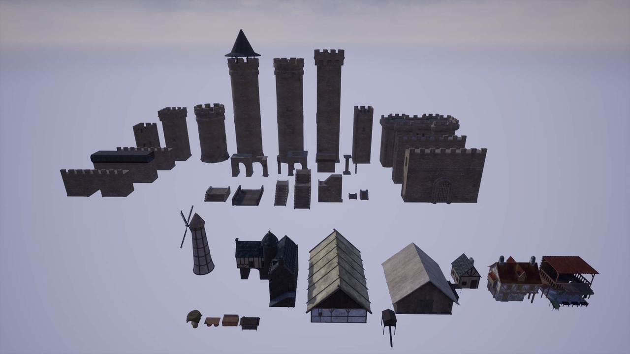 Media 1 for listing Modular Medieval Castle Pack