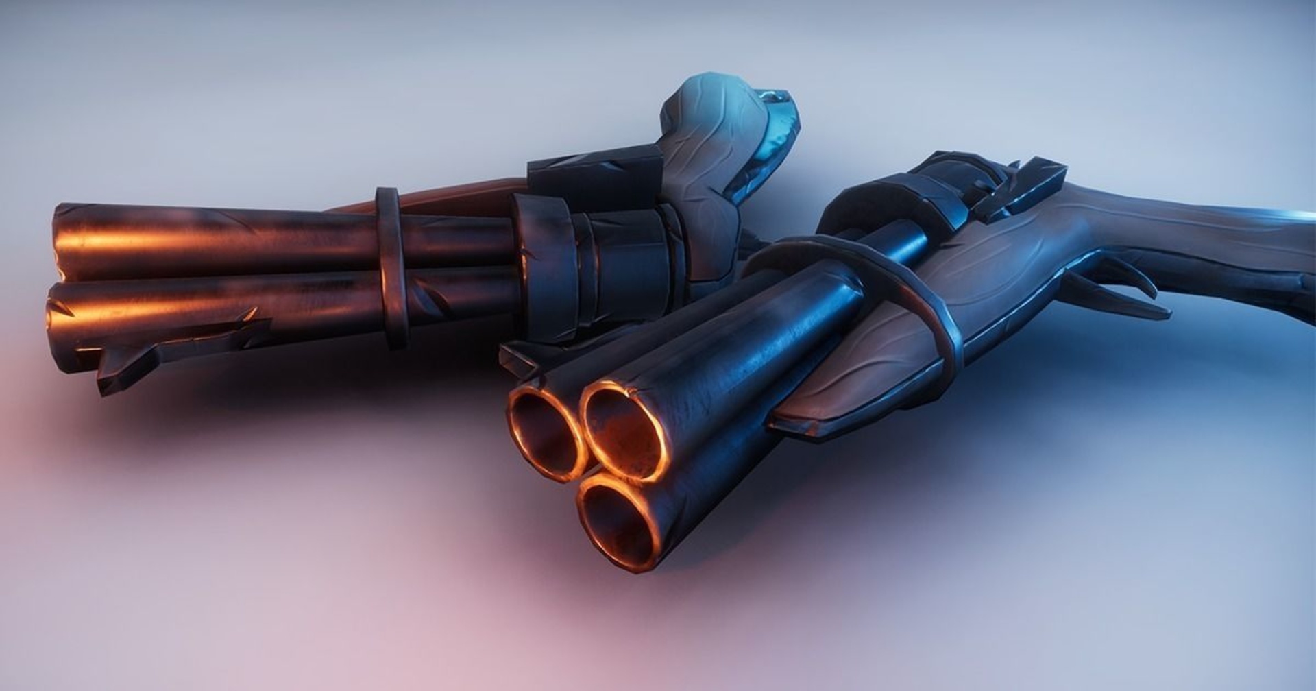 Media 1 for listing Stylized TriRevolver - Low-Poly PBR Hand-Cannon