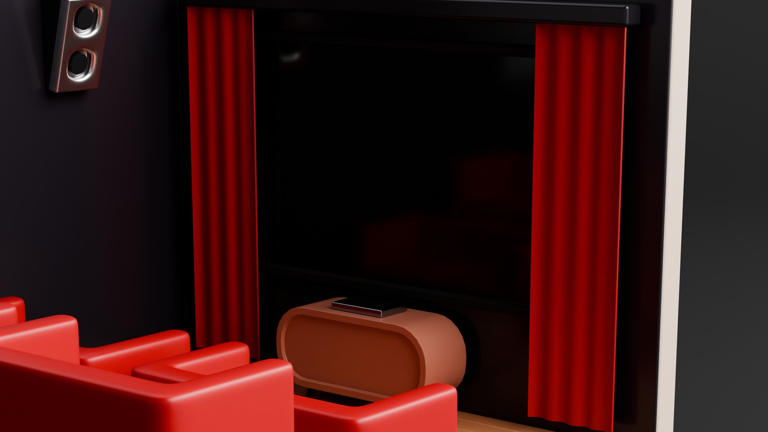 Media 1 for listing 3D Isometric Modern Home Cinema Interior