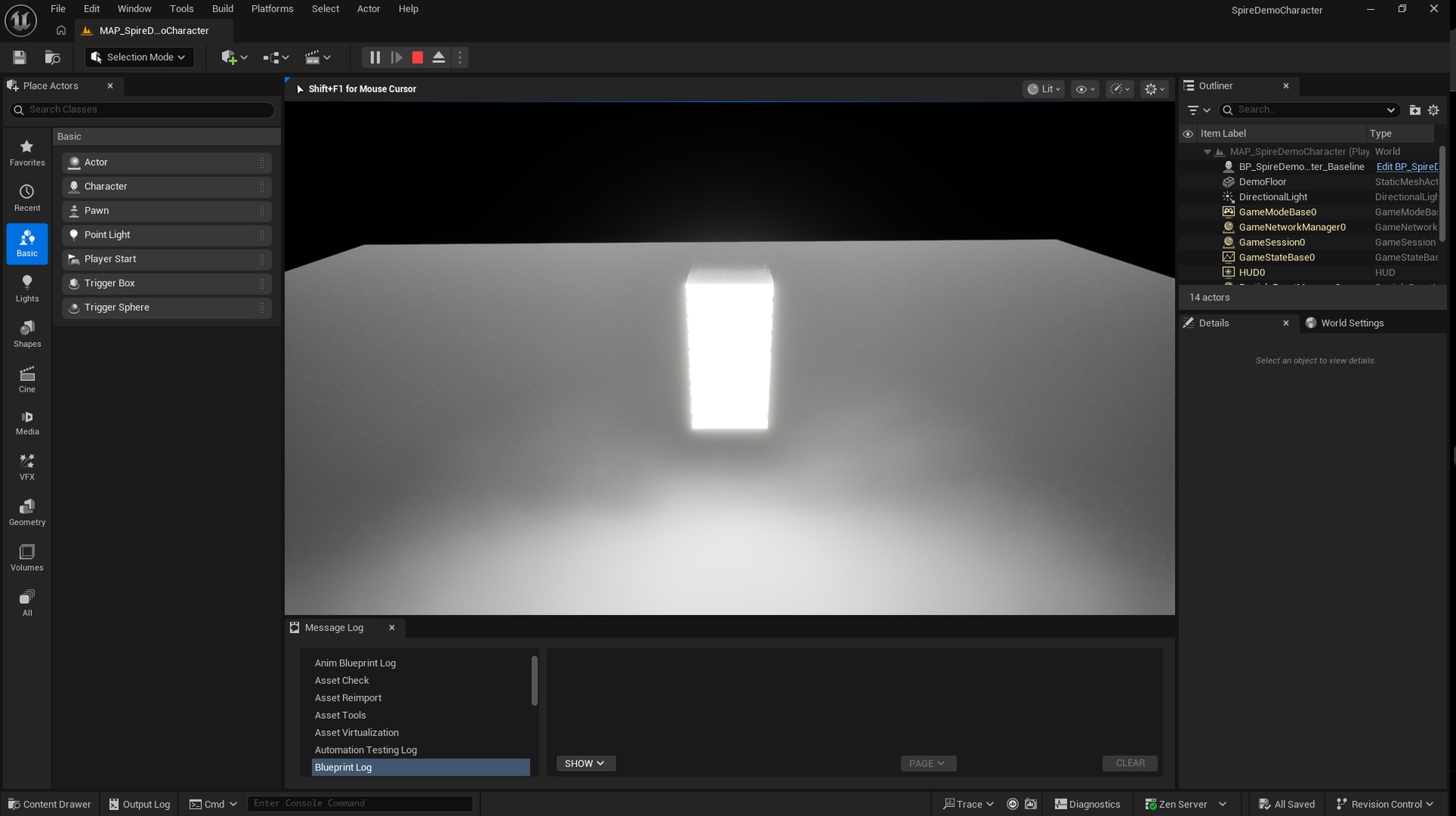 Media 1 for listing Spire Systems Demo Character - Blueprint Enhanced Input Test Character
