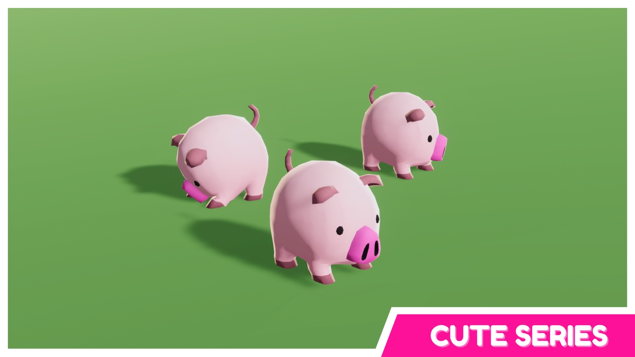 Farm Pig Cute Series 제품 등록을 위한 미디어 1개