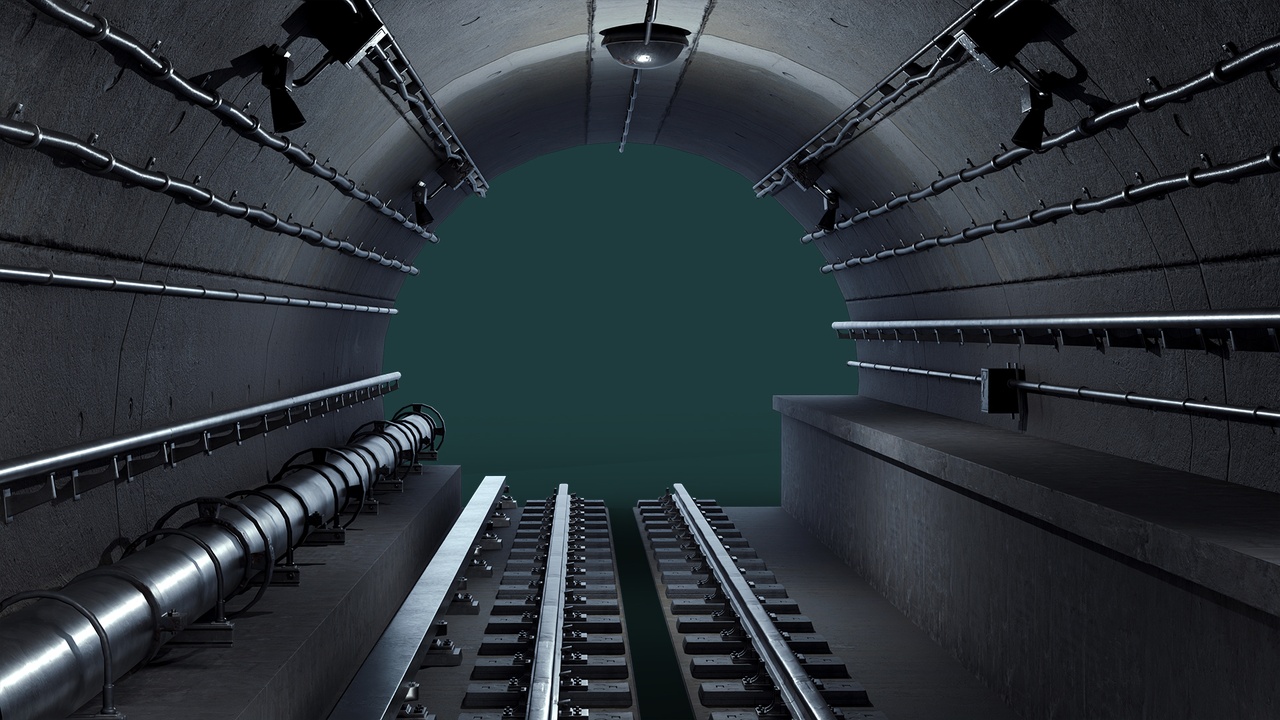 Media 1 for listing Subway Tunnel 3D Model Modular Underground Metro HDRP