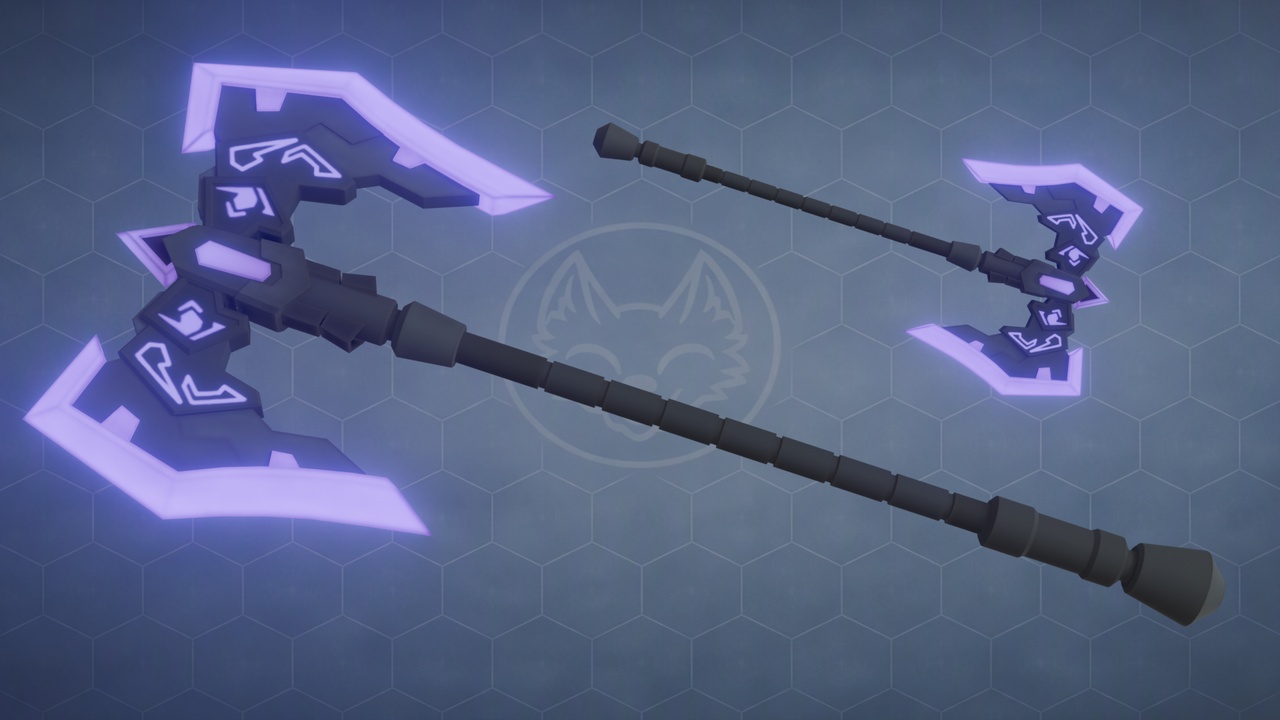 Media 1 for listing AX-Shadow Breaker - 3D Model Weapon Hand-Paint Stylized