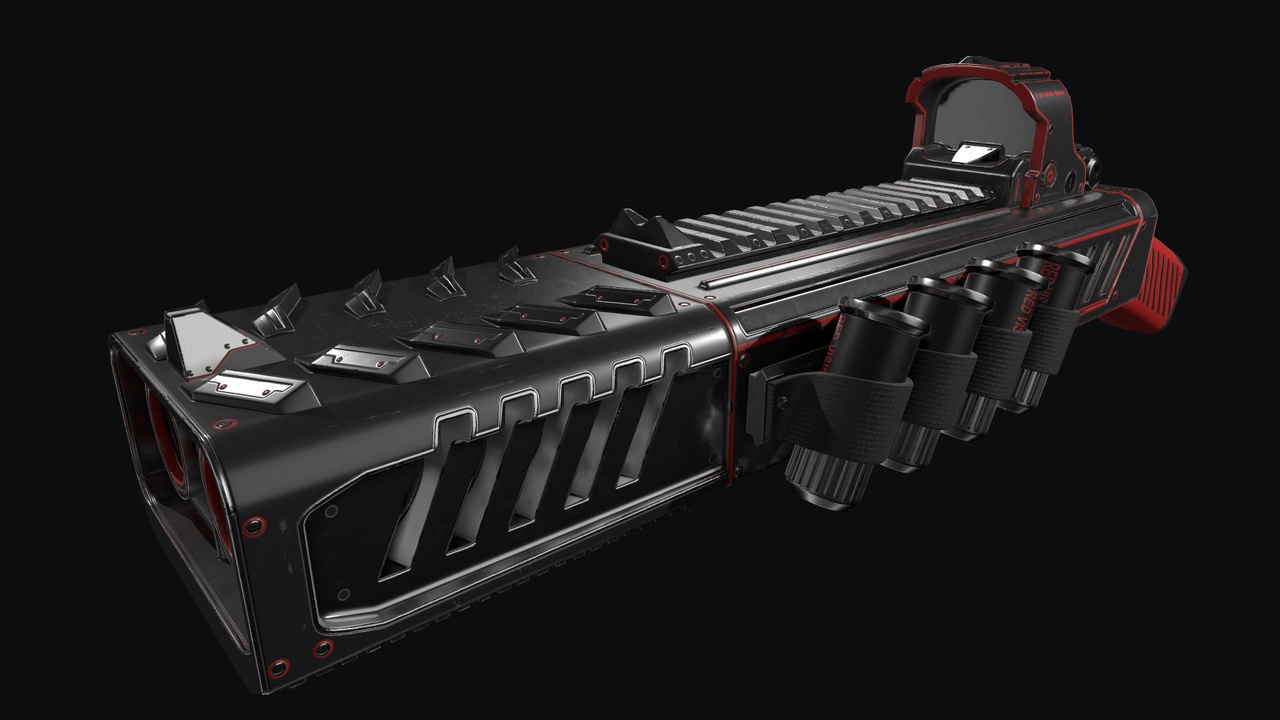 Media 1 for listing Sci-Fi Double-Barreled Shotgun