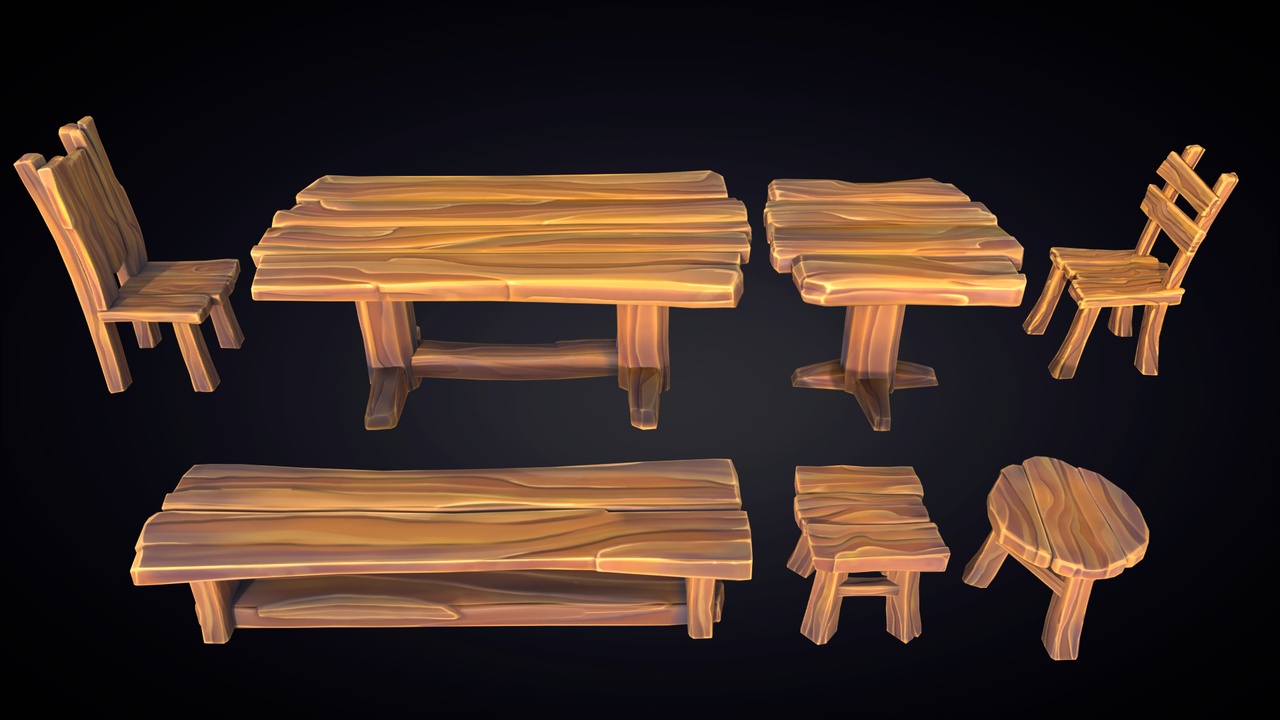 Media 1 for listing Stylized Furniture Pack