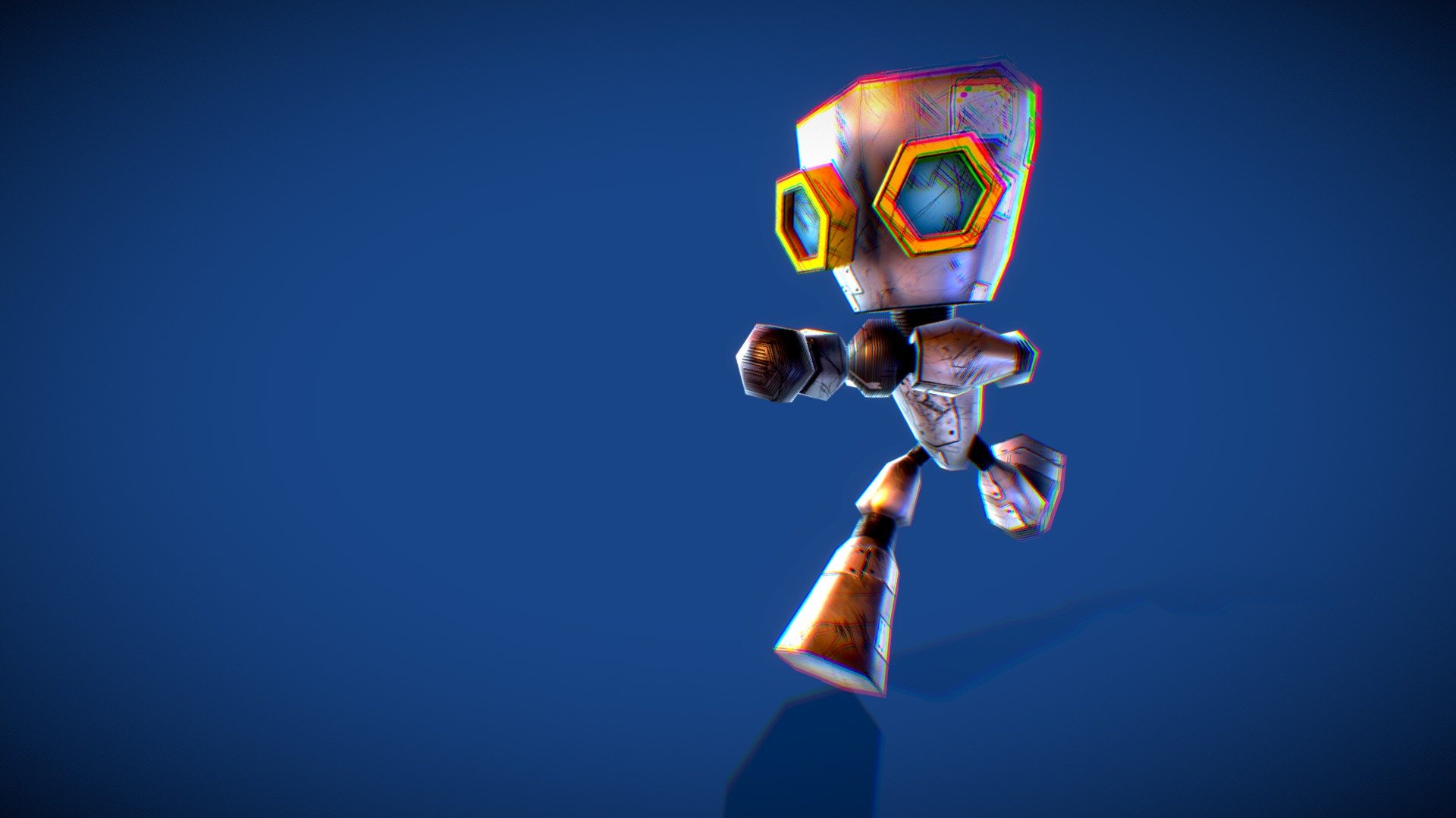 rigged game robot | Fab