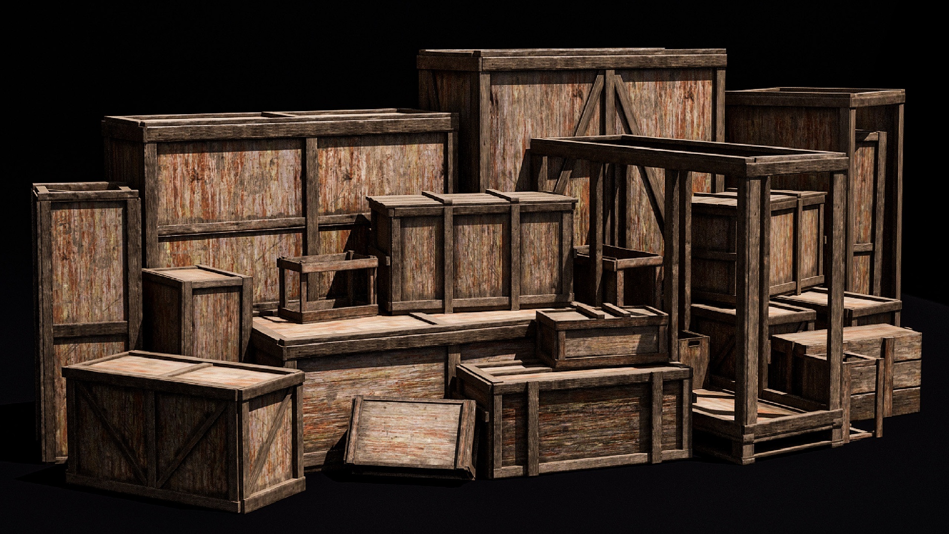 Media 1 for listing Wooden Boxes Pack Part 1