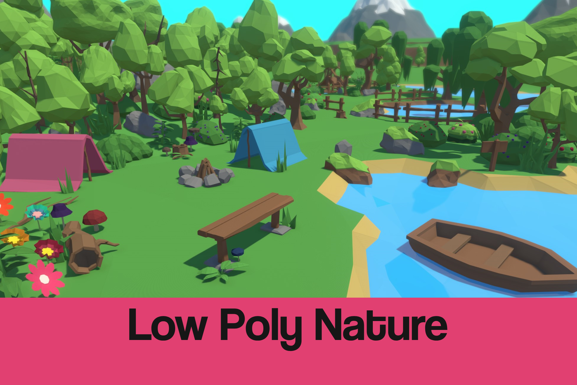 Low Poly Nature Asset Pack | Fab