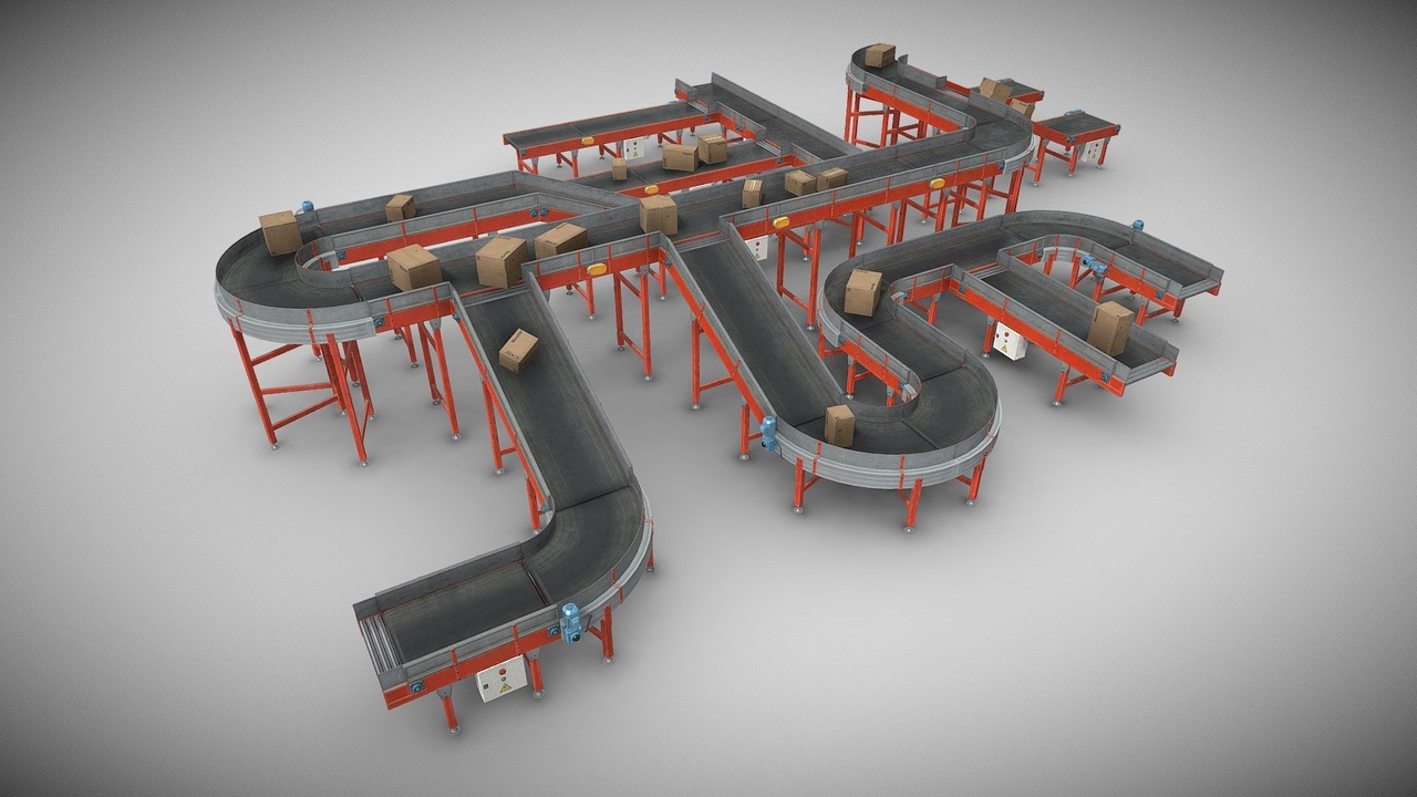 商品 Conveyor Belt - Modular Assets 的媒体 1