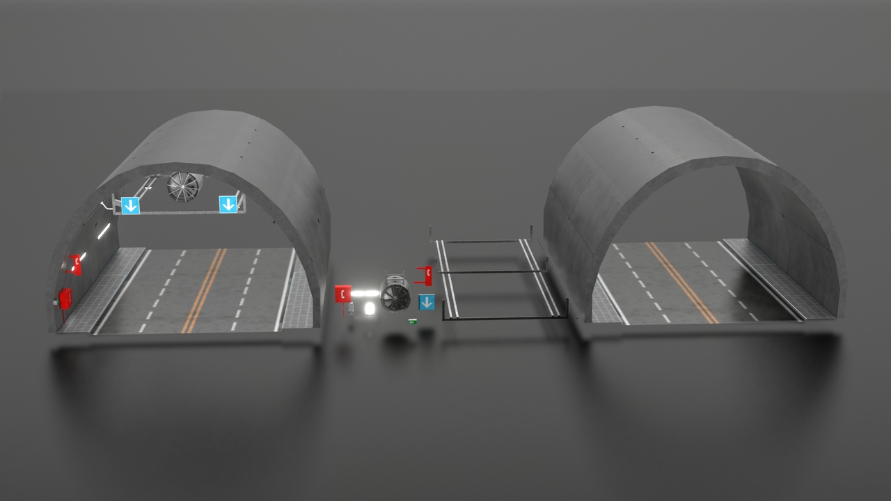 Media 1 for listing Modular tunnel low poly Game ready