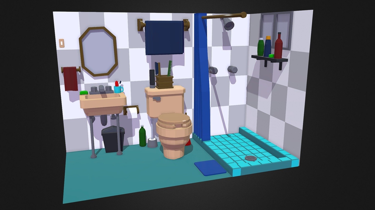 Media 1 for listing Low Poly Bathroom