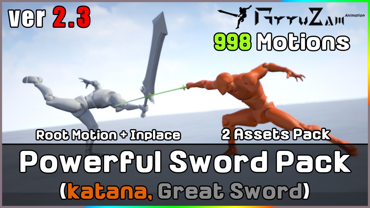 Media 1 for listing 2 Assets Powerful Sword Pack