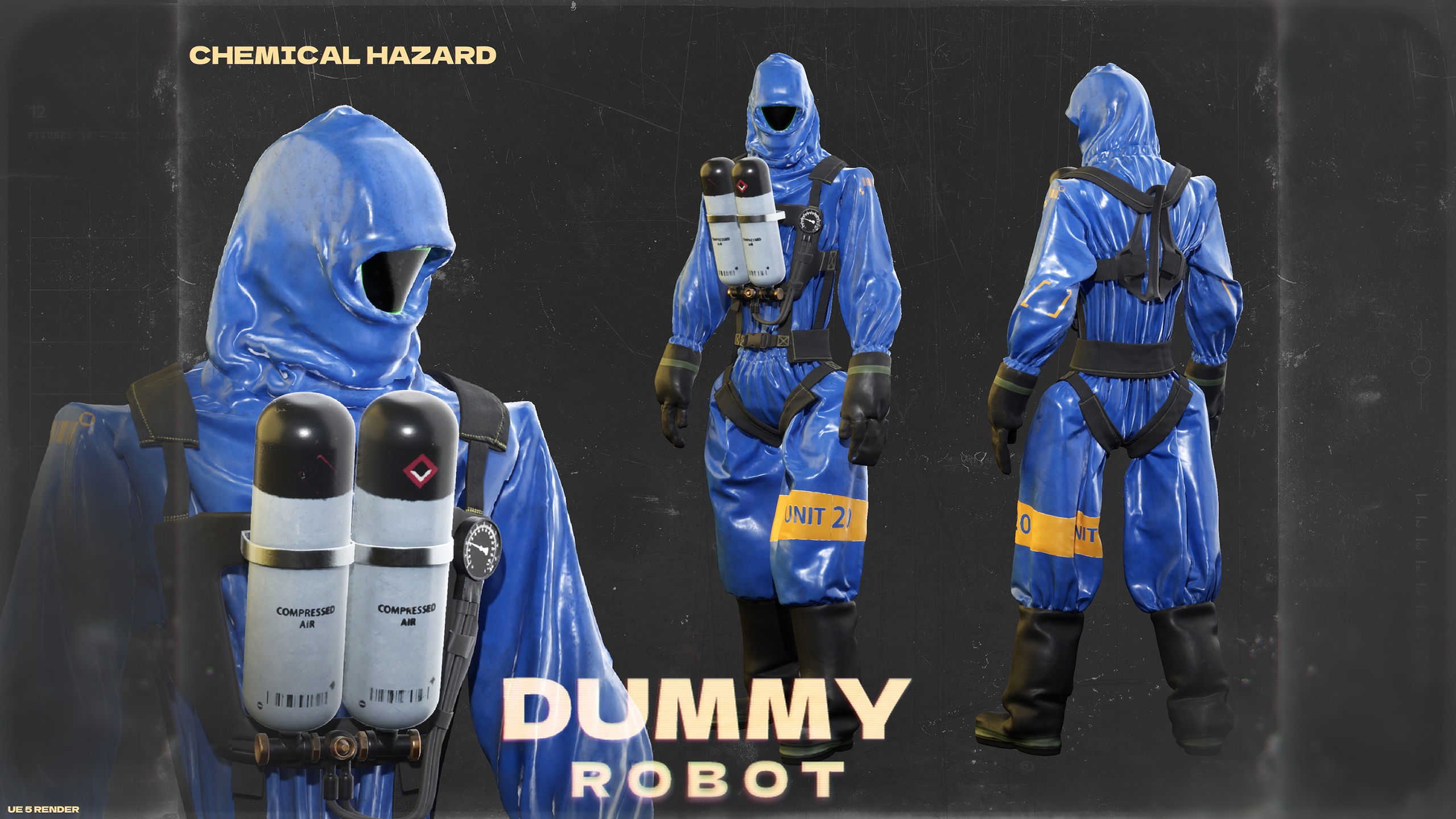 Media 1 for listing DUMMY robot Hazmat suit