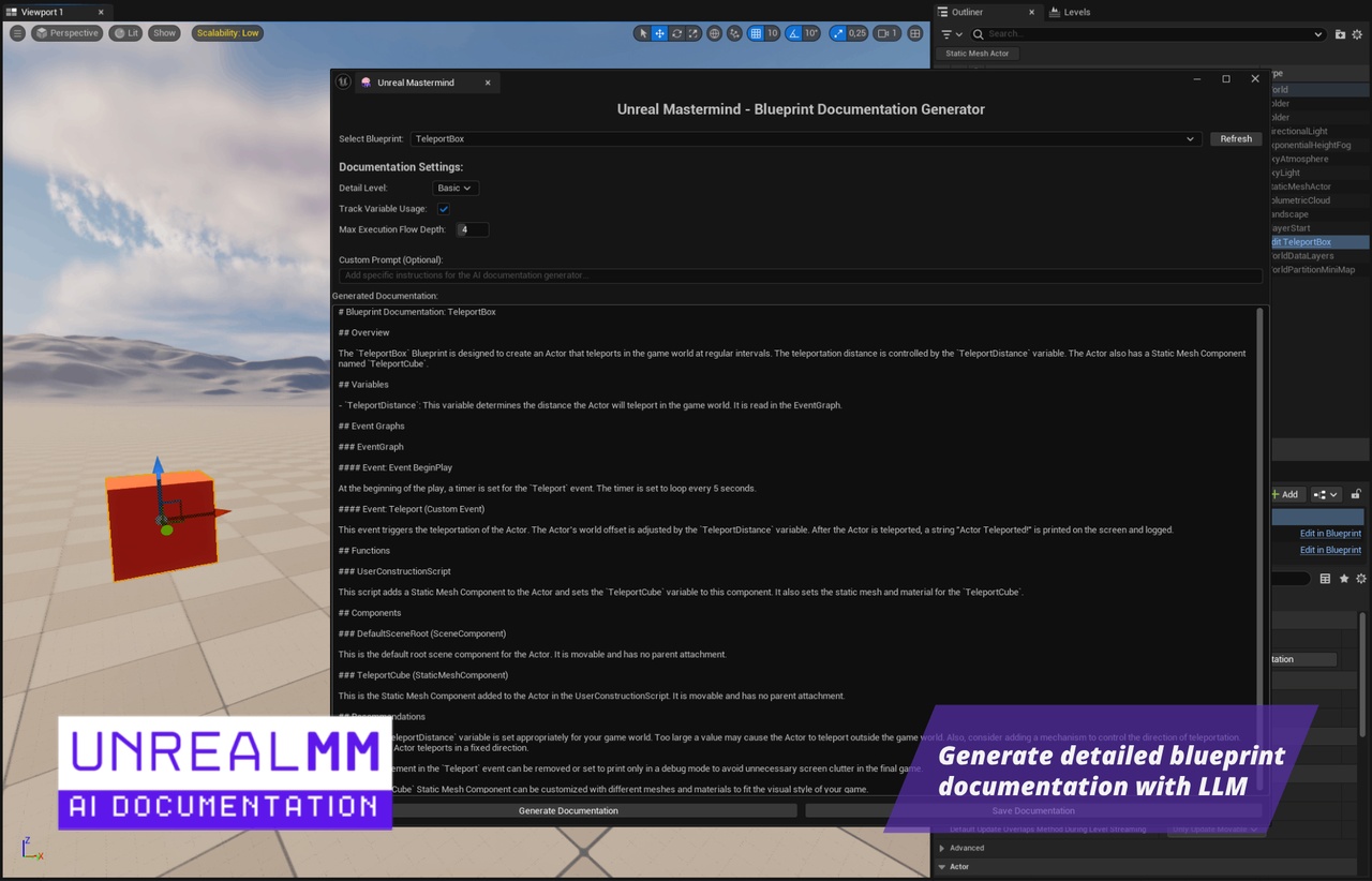Media 1 for listing Unreal Mastermind - AI Blueprint Documentation