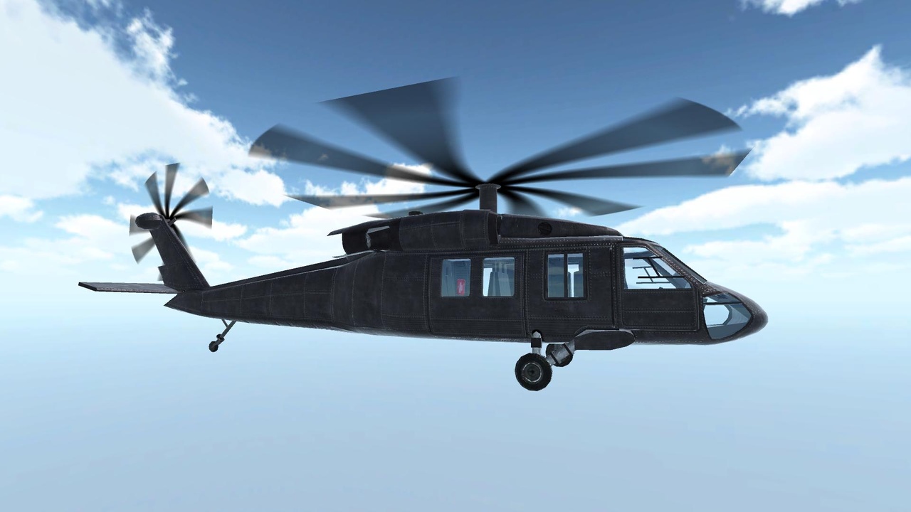 Media 1 for listing Helicopter Animated Lowpoly Game-ready
