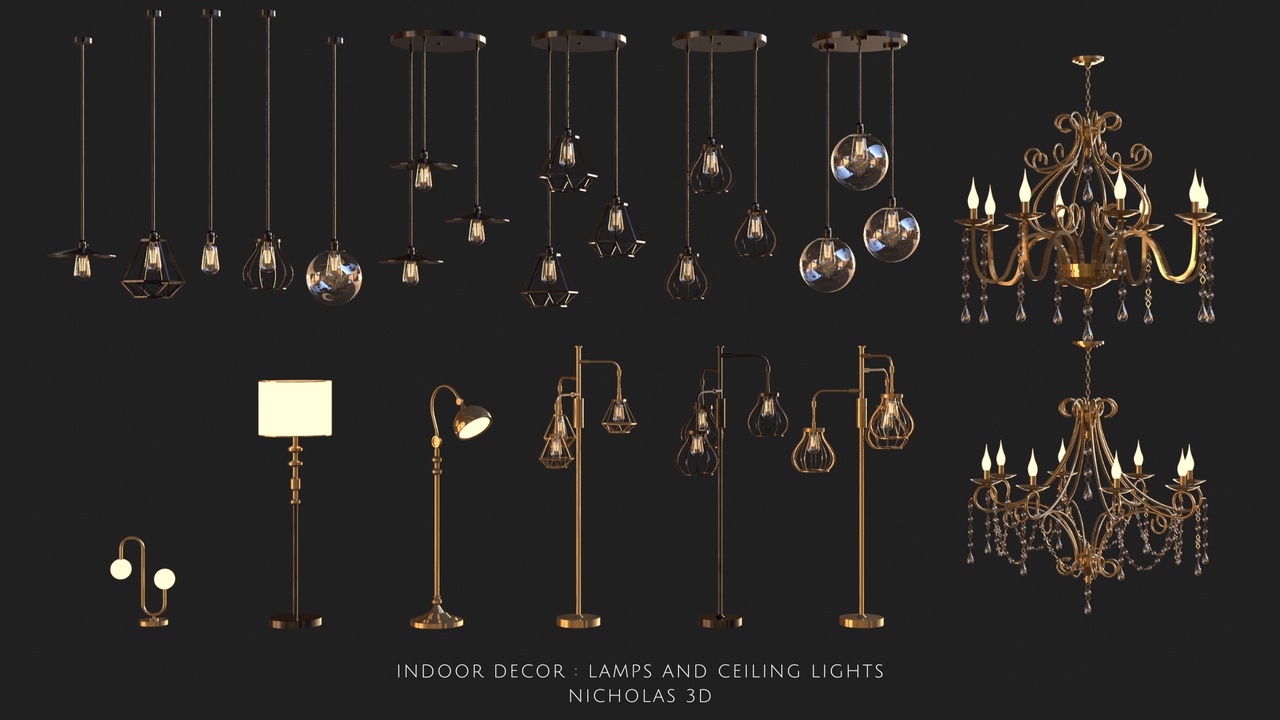 Media 1 for listing Interior Decor: Lamps and Ceiling Lights
