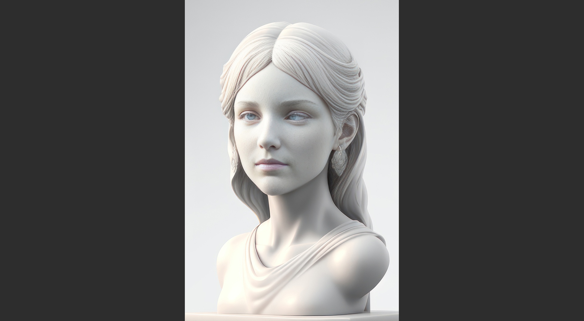 Media 1 for listing 035 High Detail Male Head White Model High Poly Art Sculpture print model
