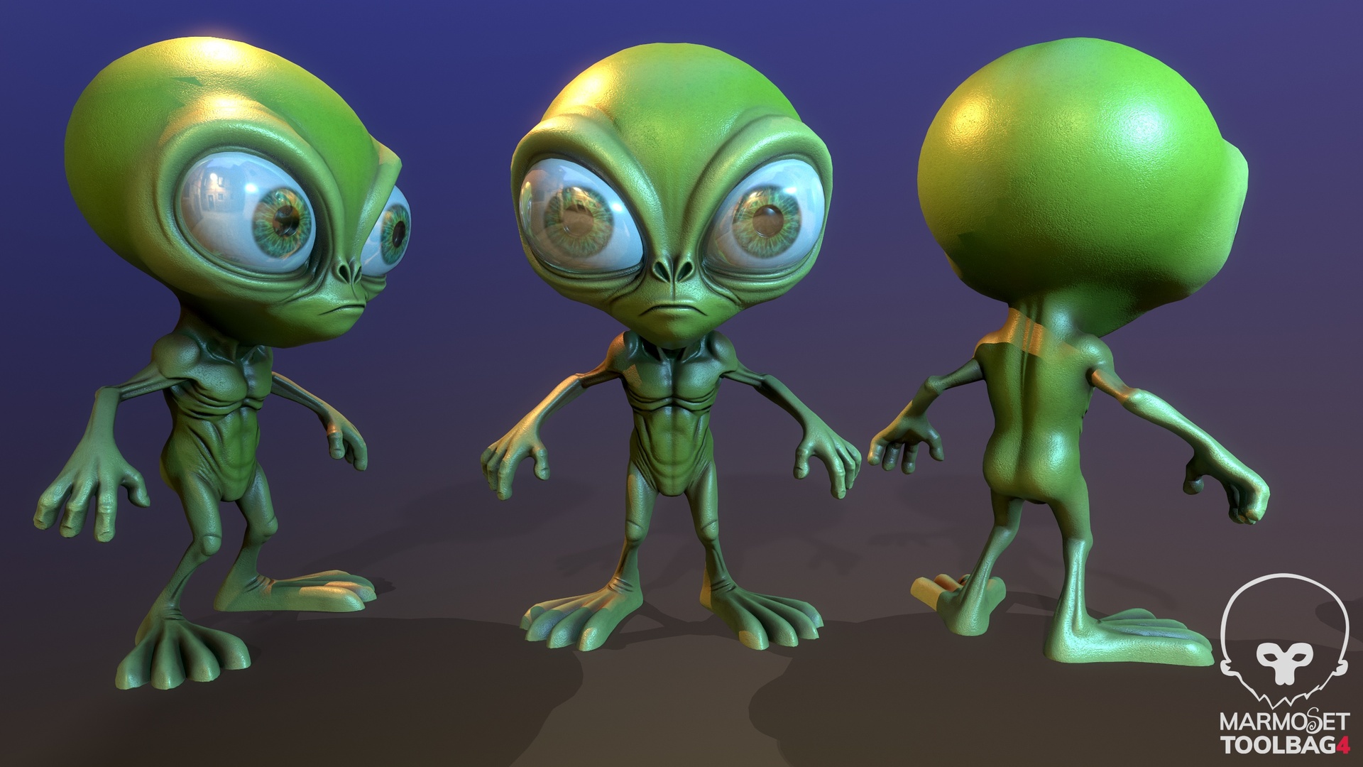 Alien lowpoly PBR 제품 등록을 위한 미디어 1개