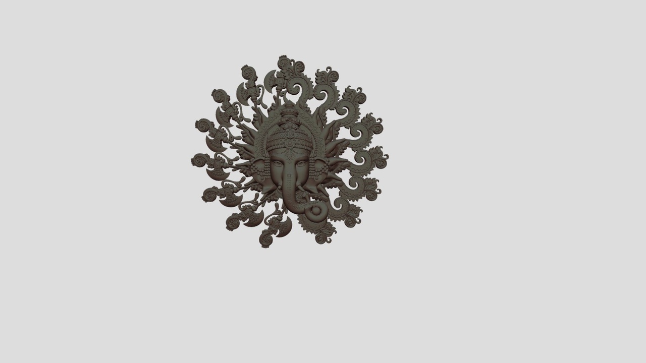 Media 1 for listing Lord Ganesh Wall Hanging