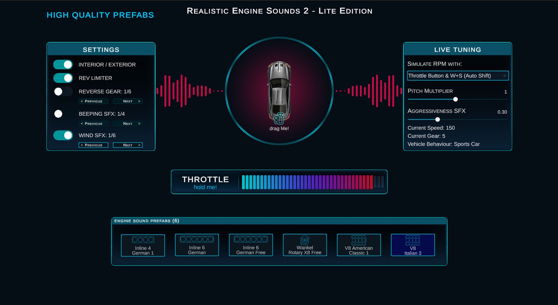 Media 1 for listing Realistic Engine Sounds 2 - Lite Edition