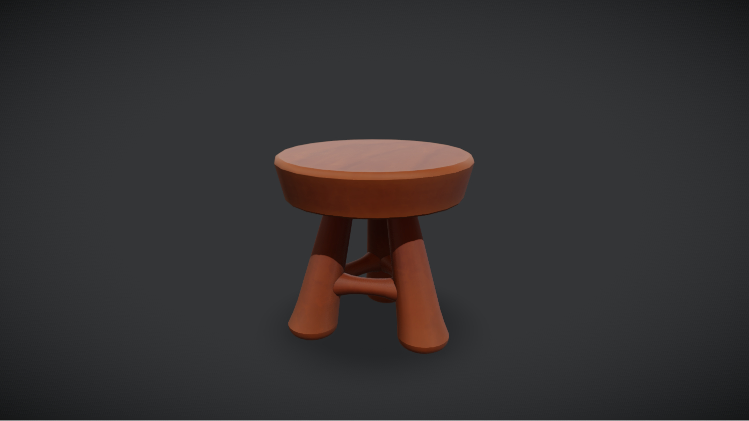Stool Stylised Wooden Stool (Stylised) | Fab
