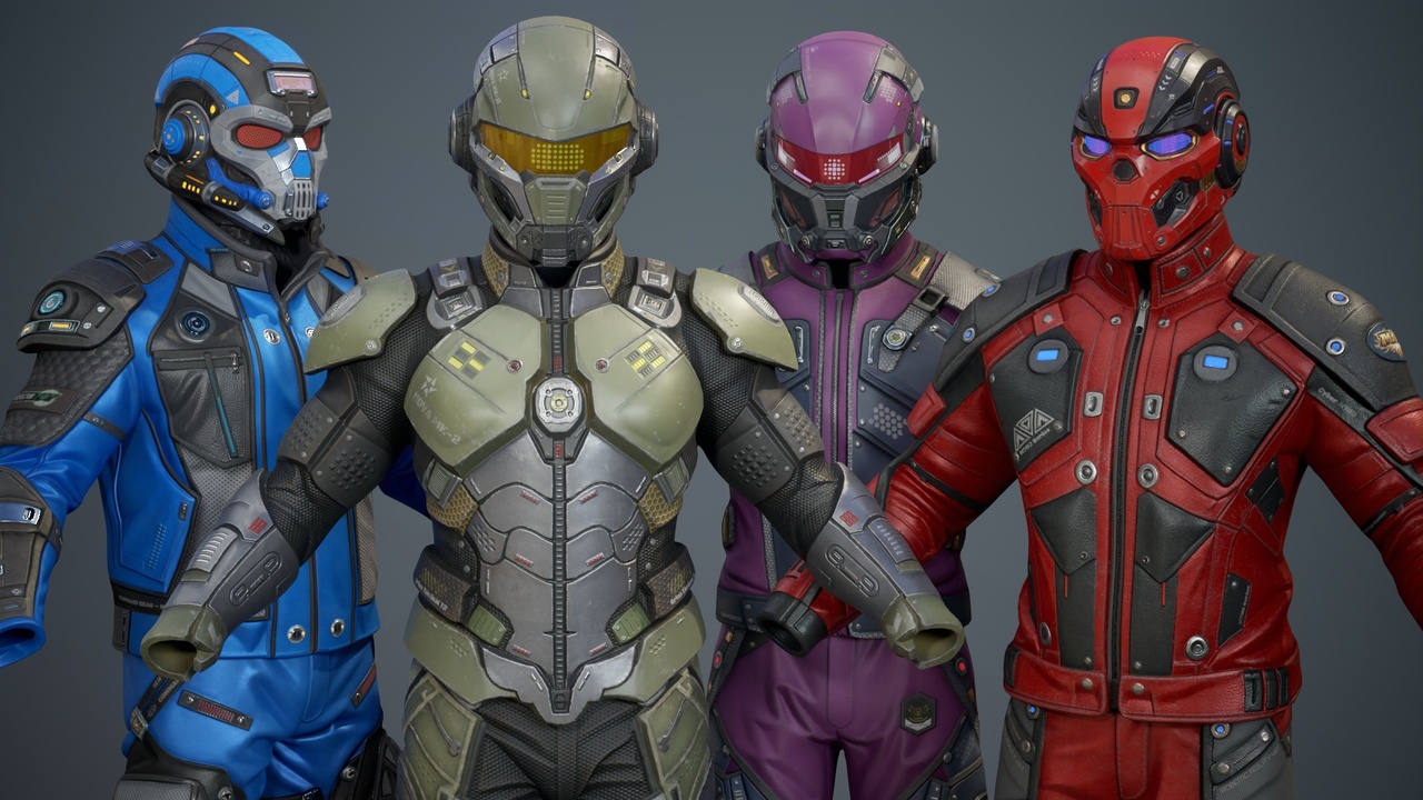 Media 1 for listing Sci-Fi Clothing Pack 01–04 Mega Bundle