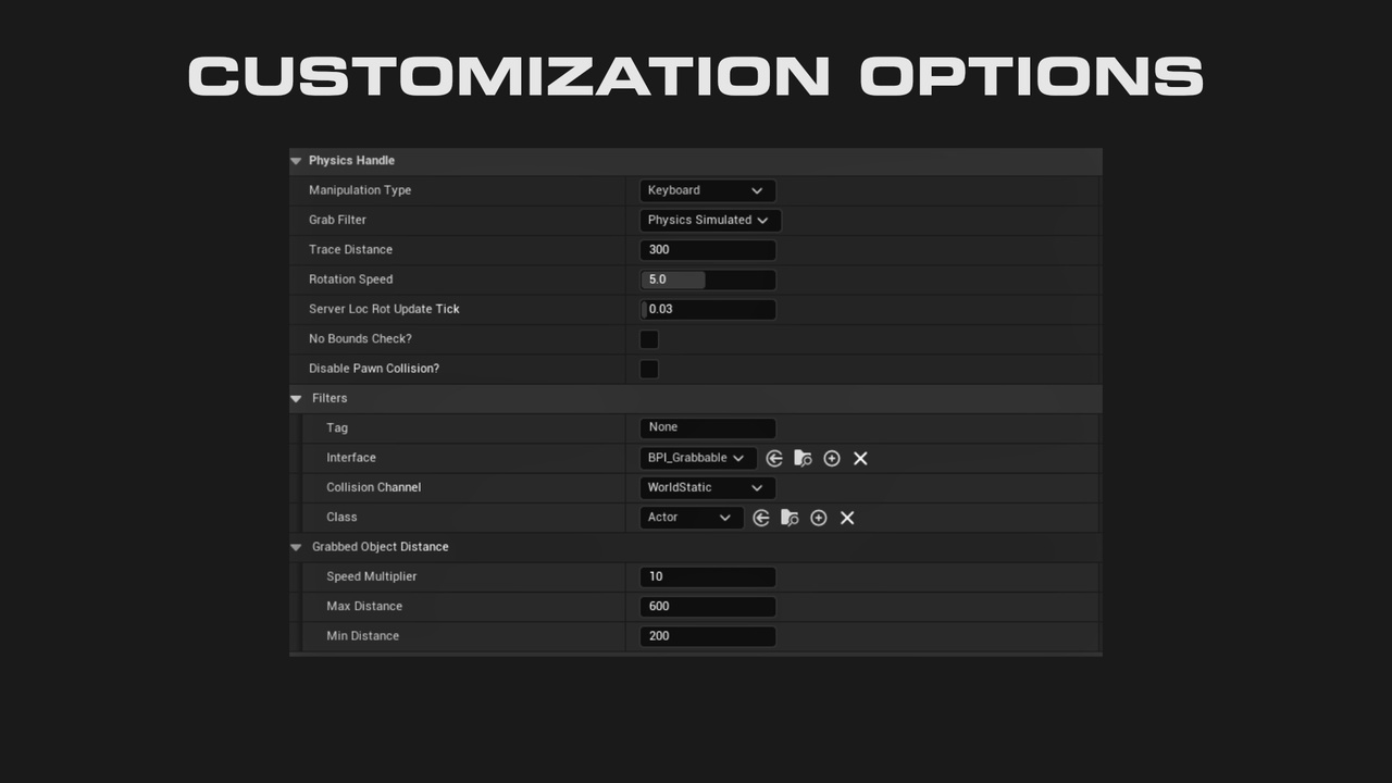 Media 1 for listing Physics Handle Interact Component