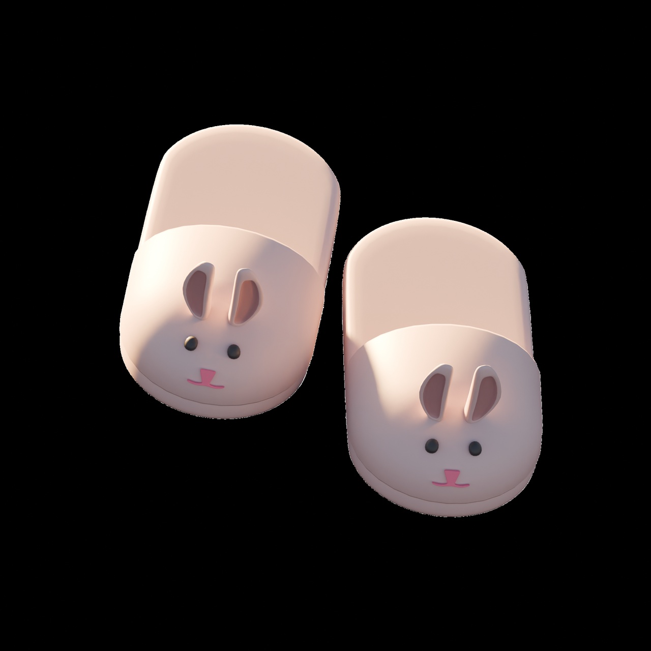 Media 1 for listing SLIPPER BUNNY / LOWPOLY ISOMETRIC