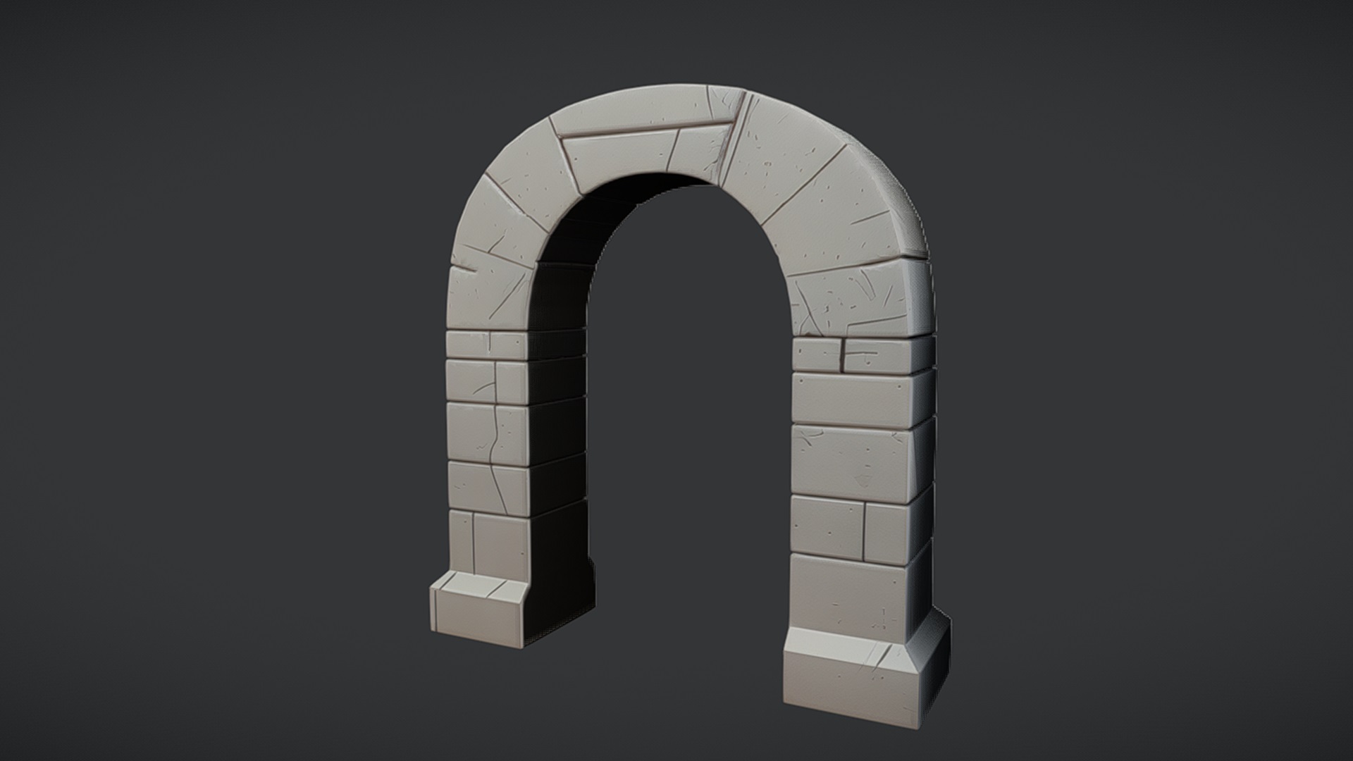 stone archway structure | Fab