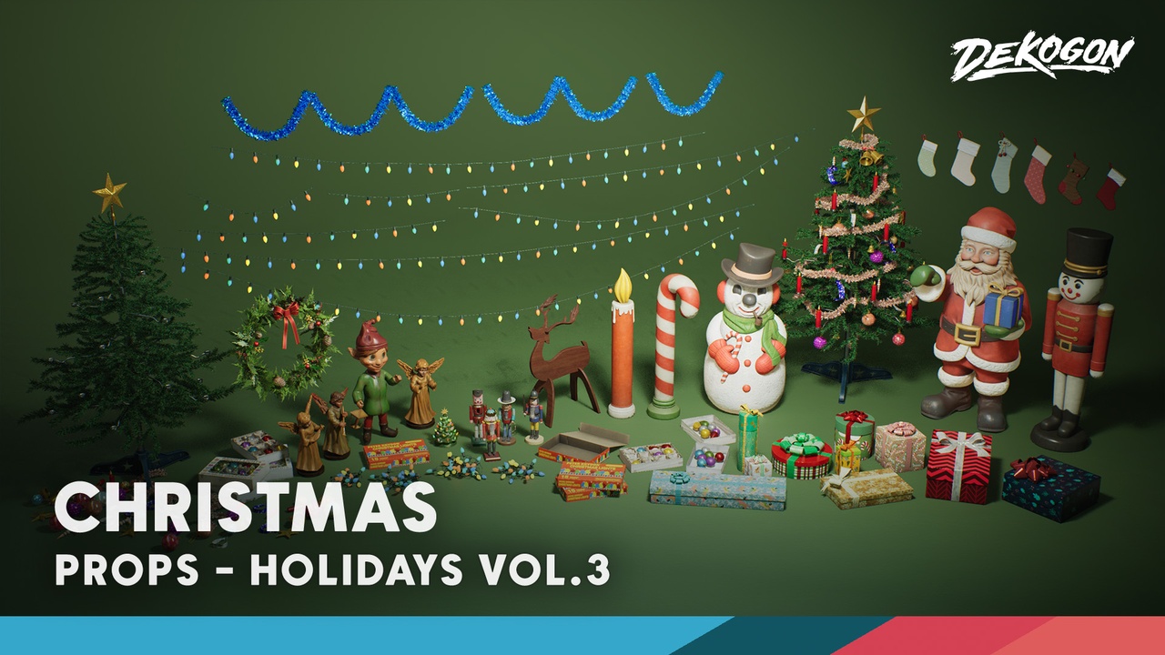 Media 1 for listing Holidays VOL.3 - Christmas Decor (Nanite and Low Poly)