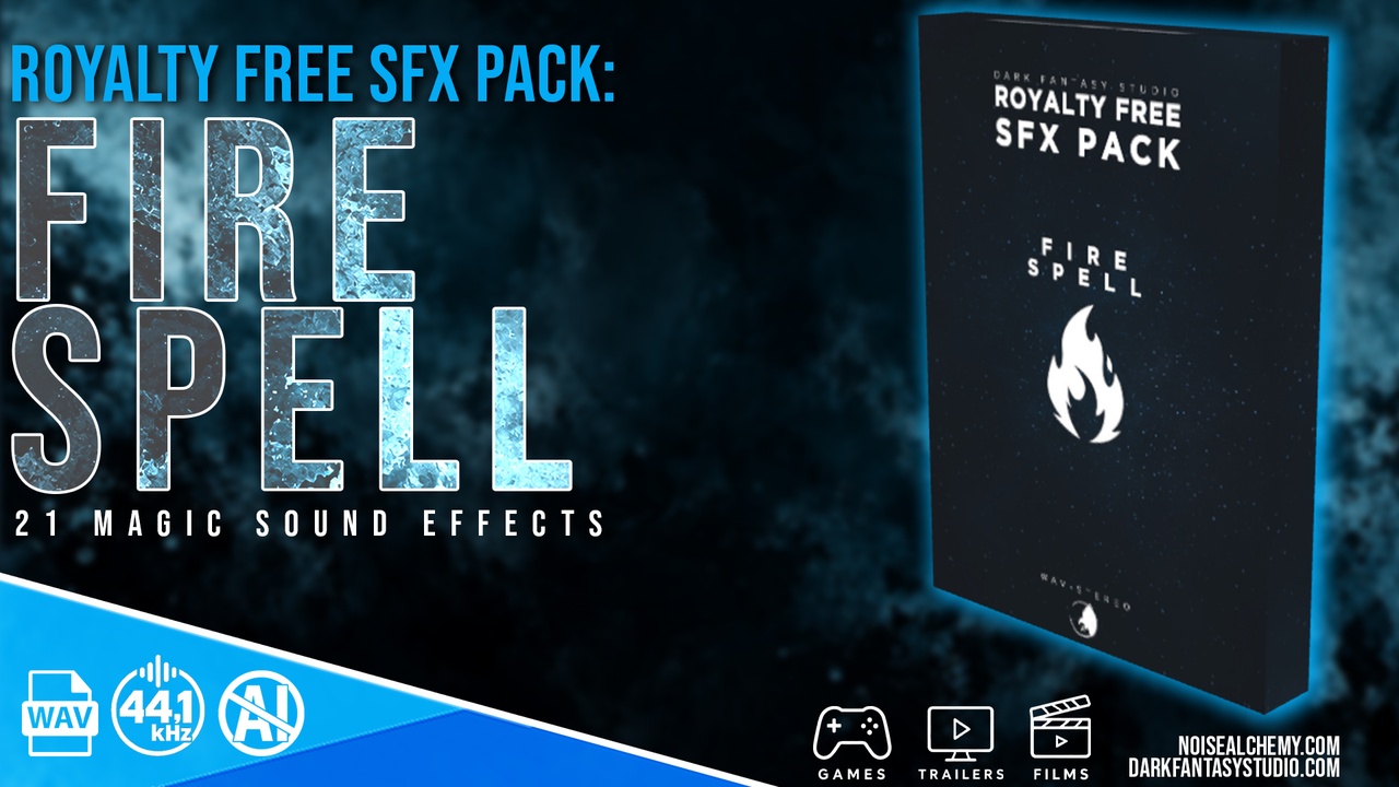 Media 1 for listing FIRE SPELL – 21 Magic Sound Effects