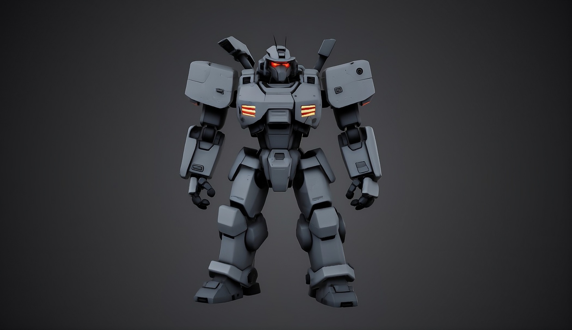 Media 1 for listing Sci-Fi Battle Mech Stylized Game Ready Robot Low-poly 3D model