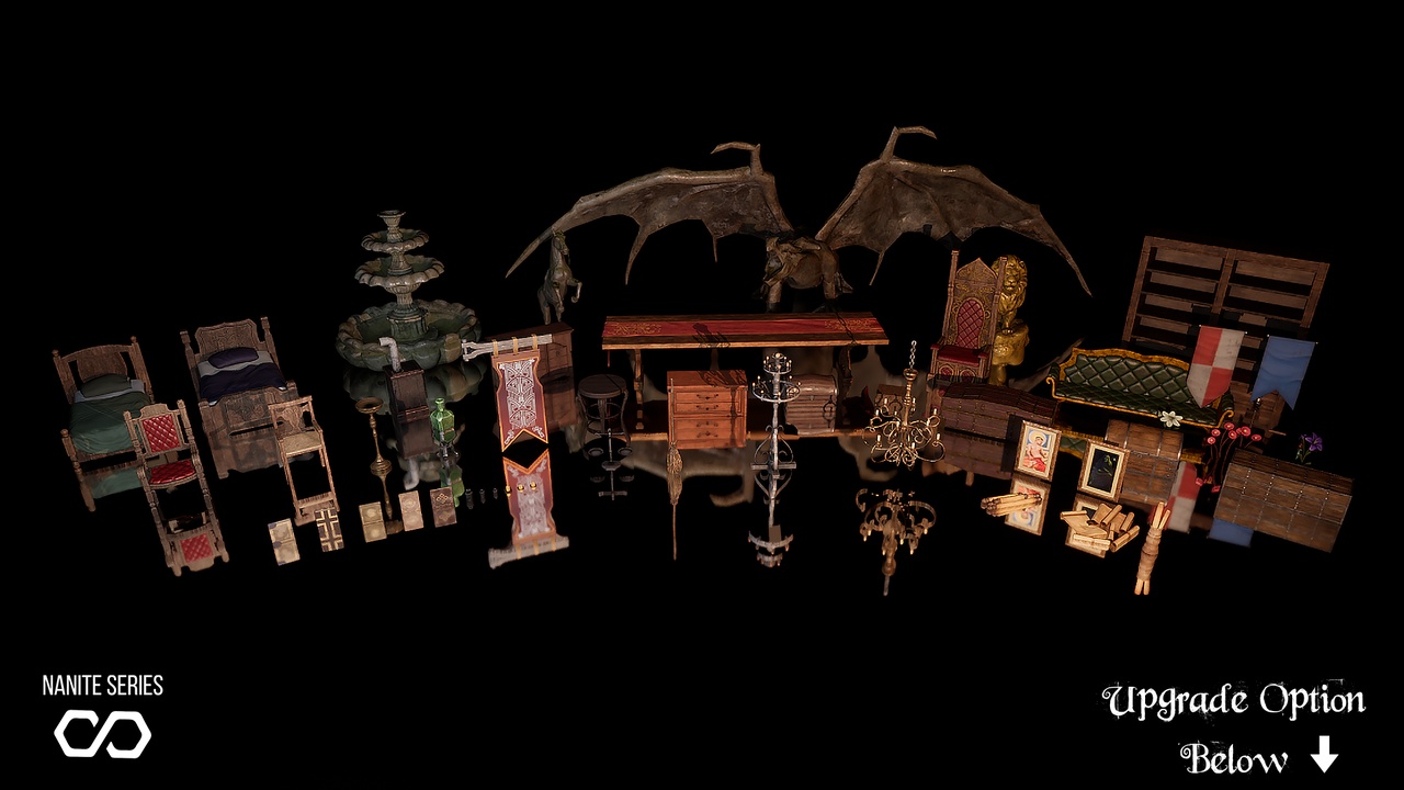 Media 1 for listing Medieval Castle Kit -  Medieval Castle Props (Castle, Castles, Medieval Props)