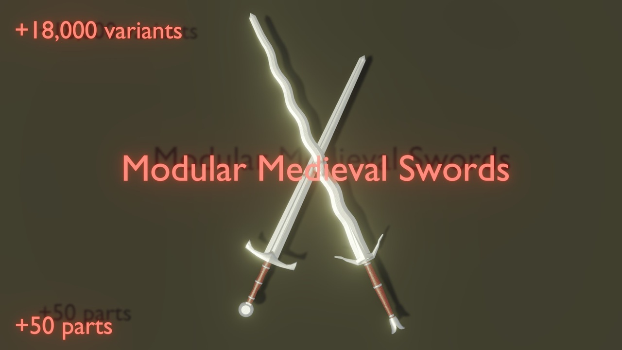 商品 Modular Medieval Swords 的媒体 1