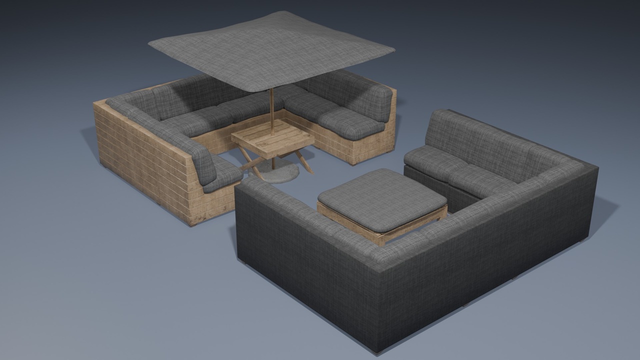 Media 1 for listing U-Sectional Sofa Complete 6-Piece set - Urban Dusk Collection
