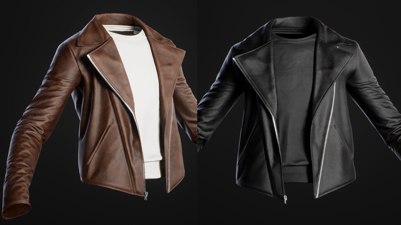 Media 1 for listing F Jacket Leather - Metahuman