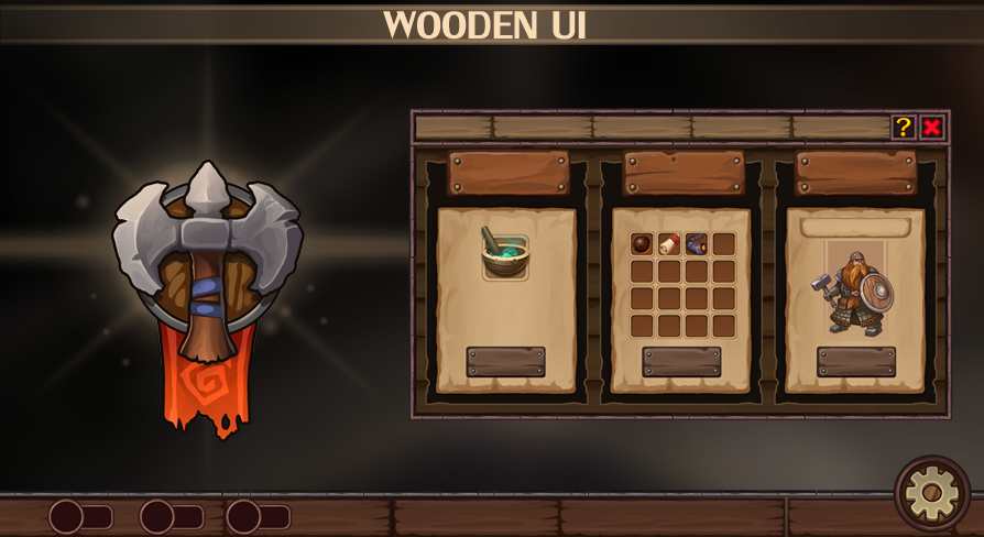 Wooden UI | Fab