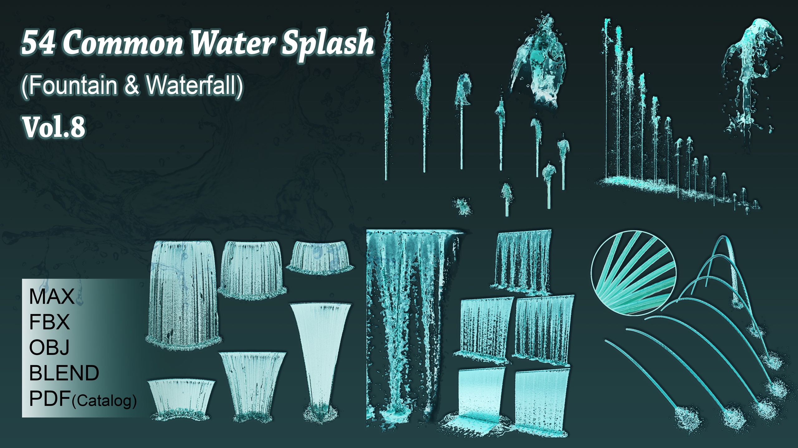 Media 1 for listing 54 Common Water Splash (Fountain & Waterfall) Vol 8