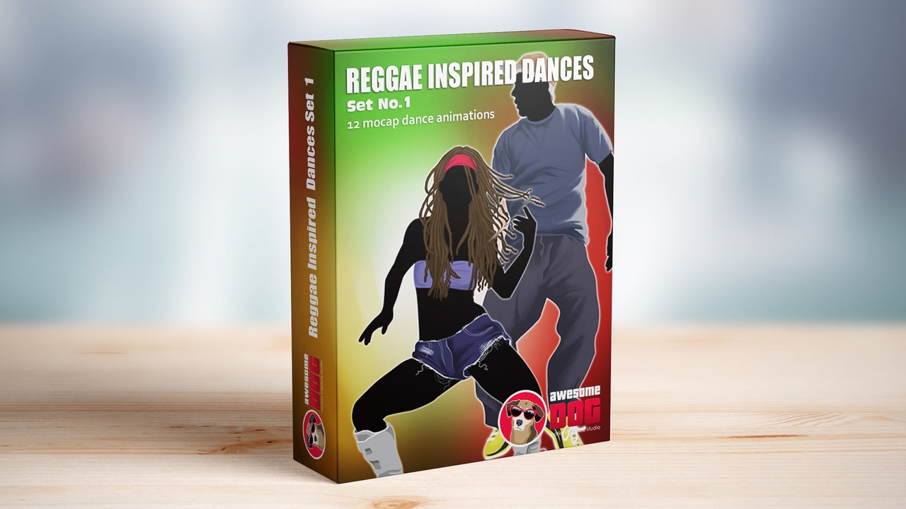 Media 1 for listing Reggae MoCap Dances (Set 1)