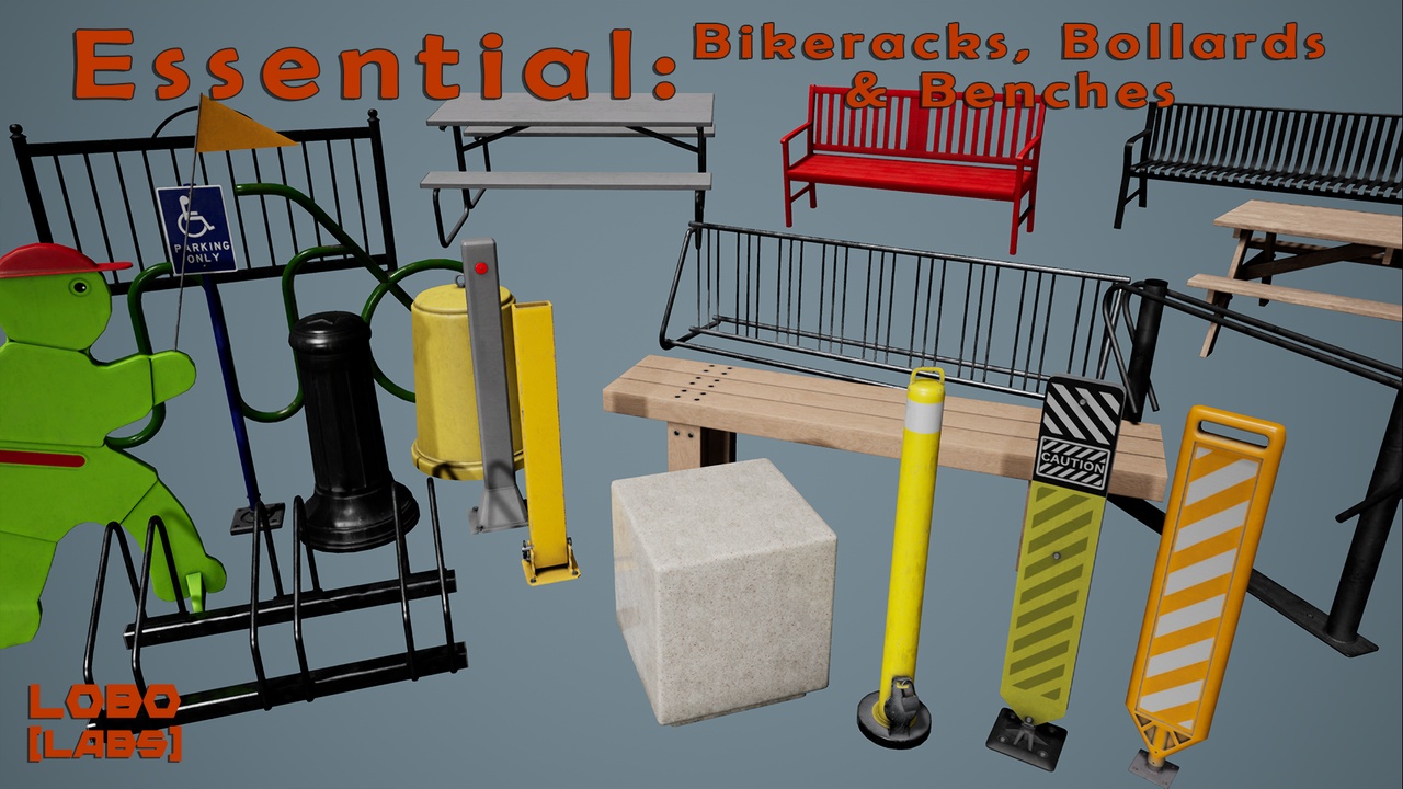 Media 1 for listing Essential: Bikeracks, Bollards & Benches Num.2