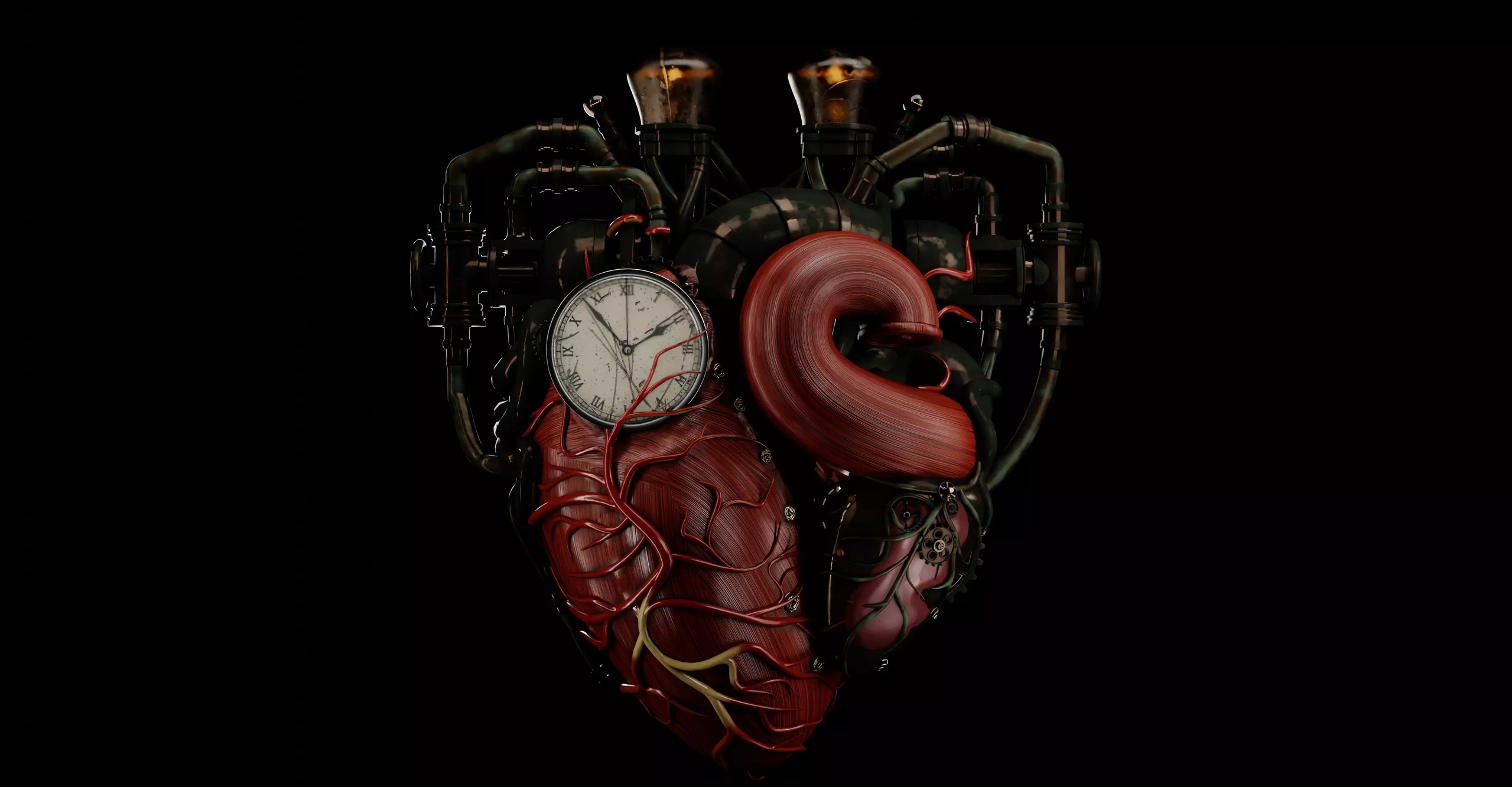 Media 1 for listing Steampunk Heart - Intricate Mechanical Organ