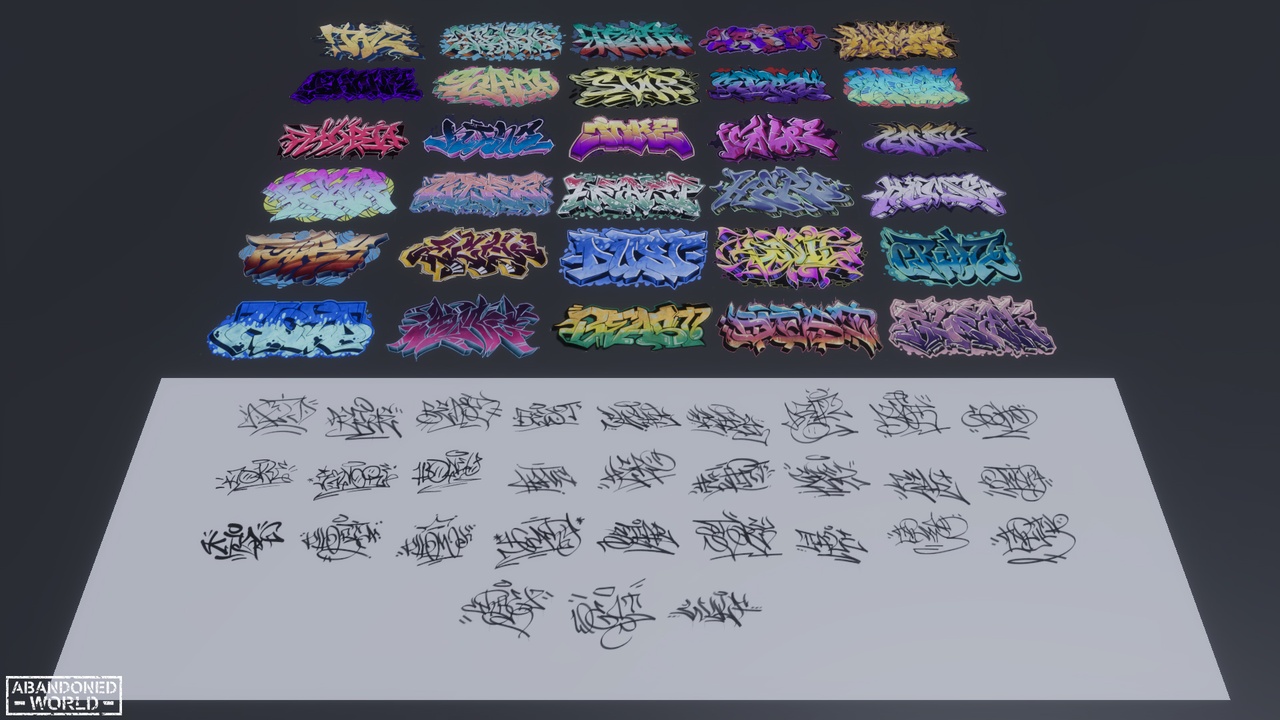 Media 1 for listing Graffiti Pack Decals VI