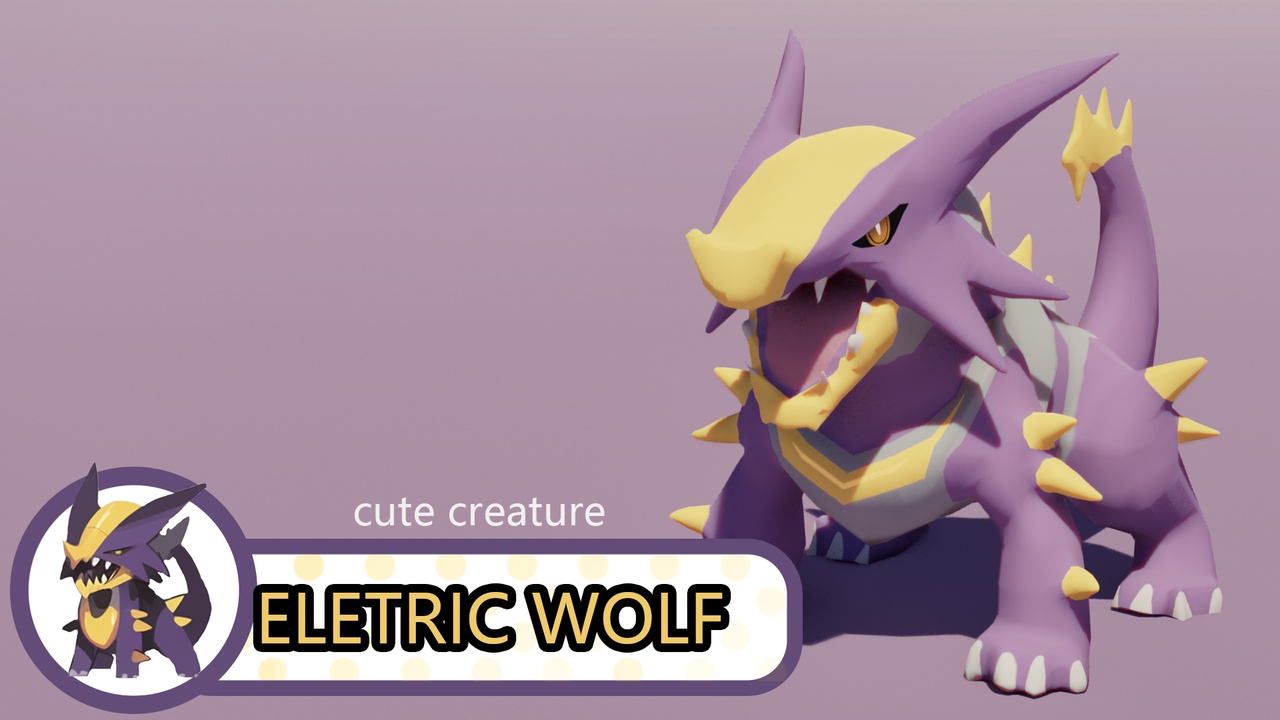 Media 1 for listing Electric Wolf Creature