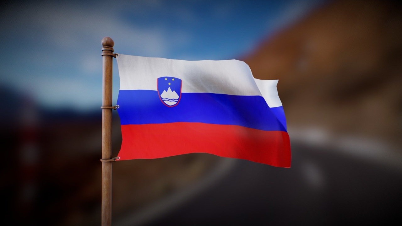 Media 1 for listing Flag of Slovenia - Wind Animated loop