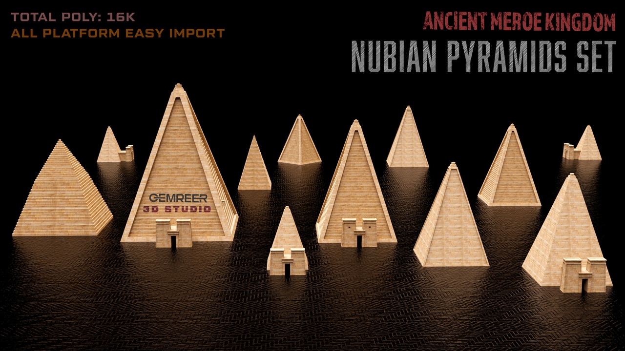 Media 1 for listing Nubian Pyramids Pack – Ancient Meroe Kingdom (Sudan)